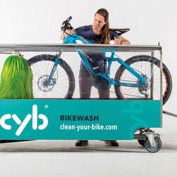 Fahrradwaschanlage CYB_Bikewash. Foto: © Markus Greber